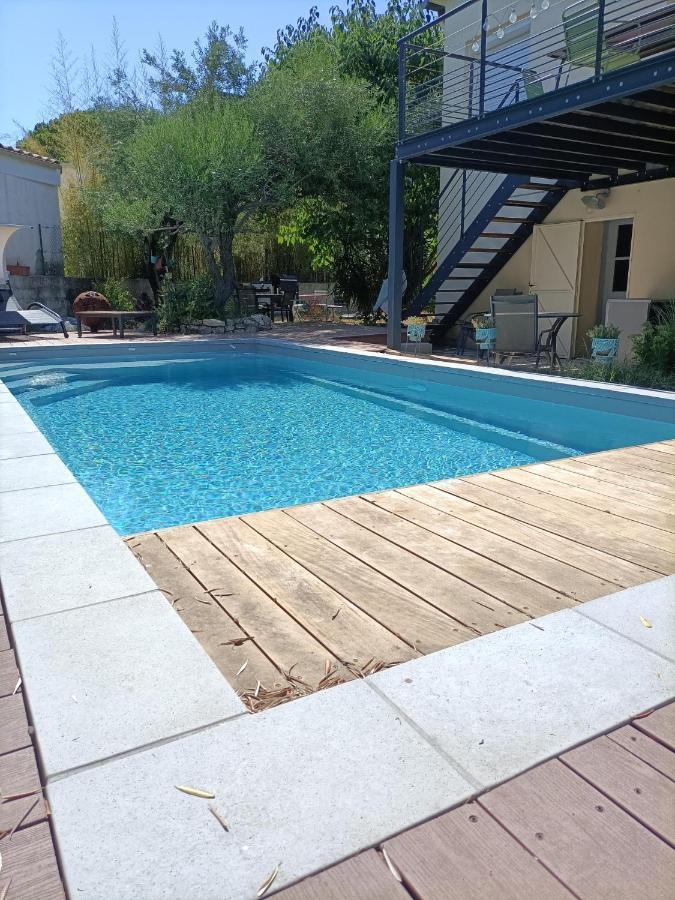 Appartement Independant Avec Jardin Et Acces Piscine Nîmes Exterior foto
